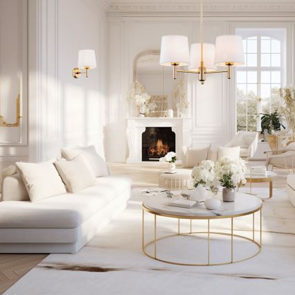 Brilagi - MONTE Wall Light 1xE27/15W/230V Cream/Gold