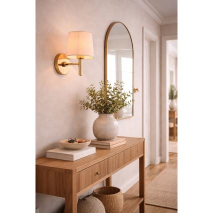 Brilagi - MONTE Wall Light 1xE27/15W/230V Cream/Gold