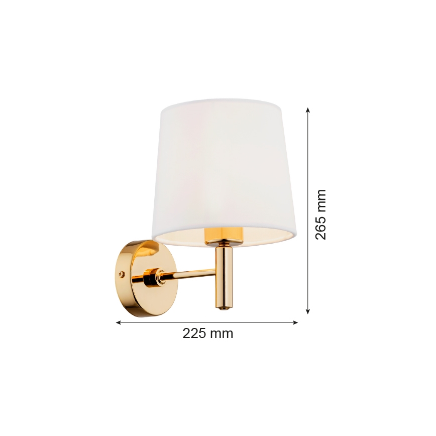 Brilagi - MONTE Wall Light 1xE27/15W/230V Cream/Gold