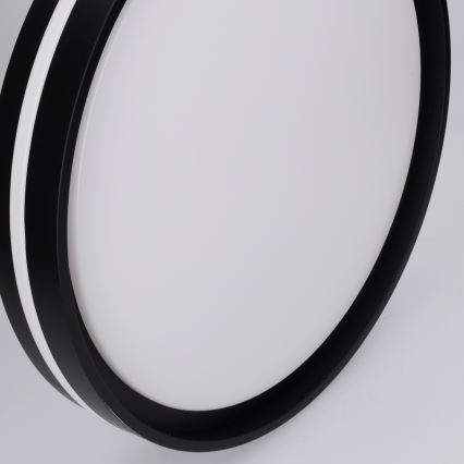 Brilagi - NAOMI Dimmable LED Ceiling Light, 48W/230V, 3000–6500K, Ø 39 cm, Black – with Remote Control