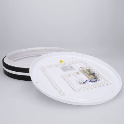 Brilagi - NAOMI Dimmable LED Ceiling Light, 48W/230V, 3000–6500K, Ø 39 cm, Black – with Remote Control