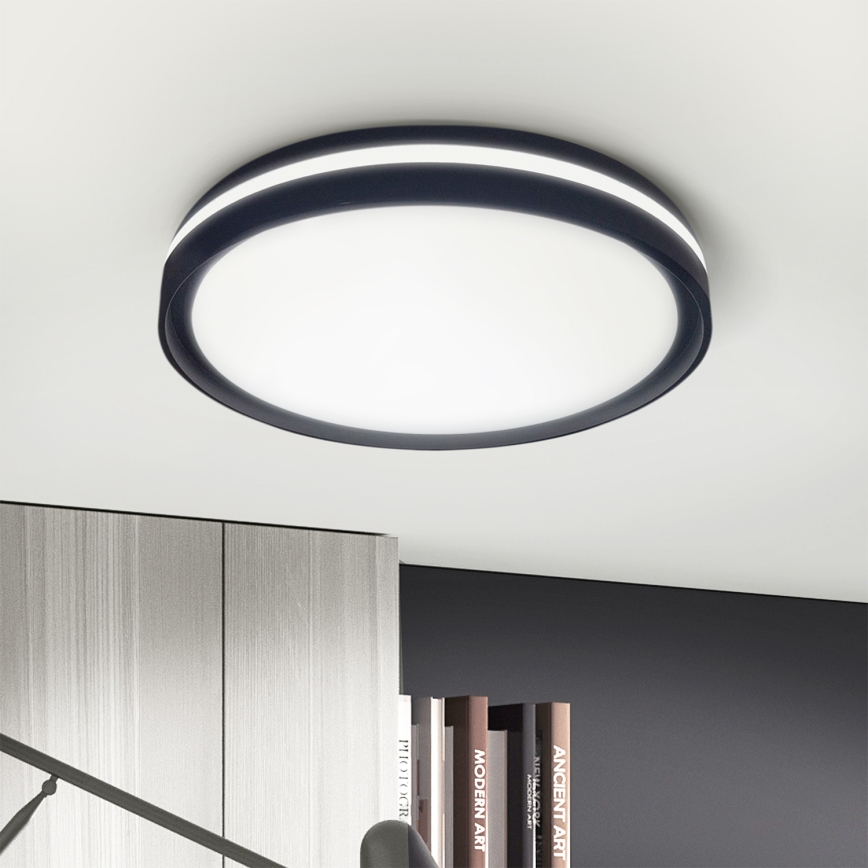 Brilagi - NAOMI LED Ceiling Light LED/24W/230V Ø 28.5 cm Black