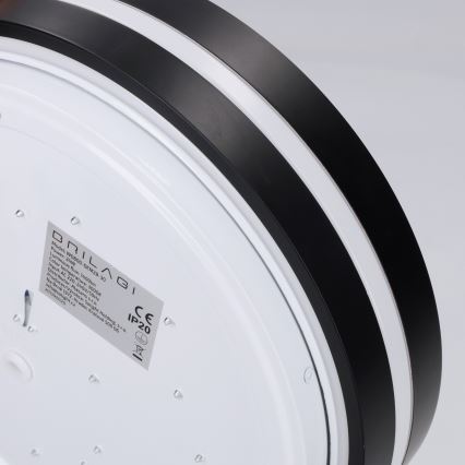 Brilagi - NAOMI LED Ceiling Light LED/24W/230V Ø 28.5 cm Black