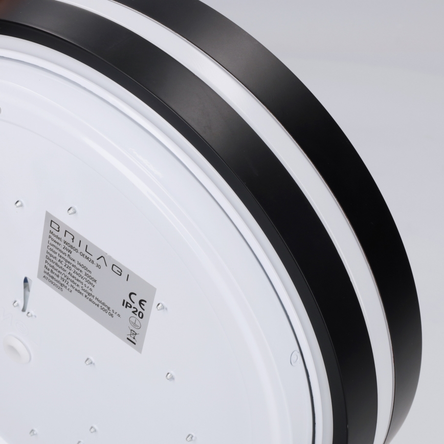 Brilagi - NAOMI LED Ceiling Light LED/24W/230V Ø 28.5 cm Black