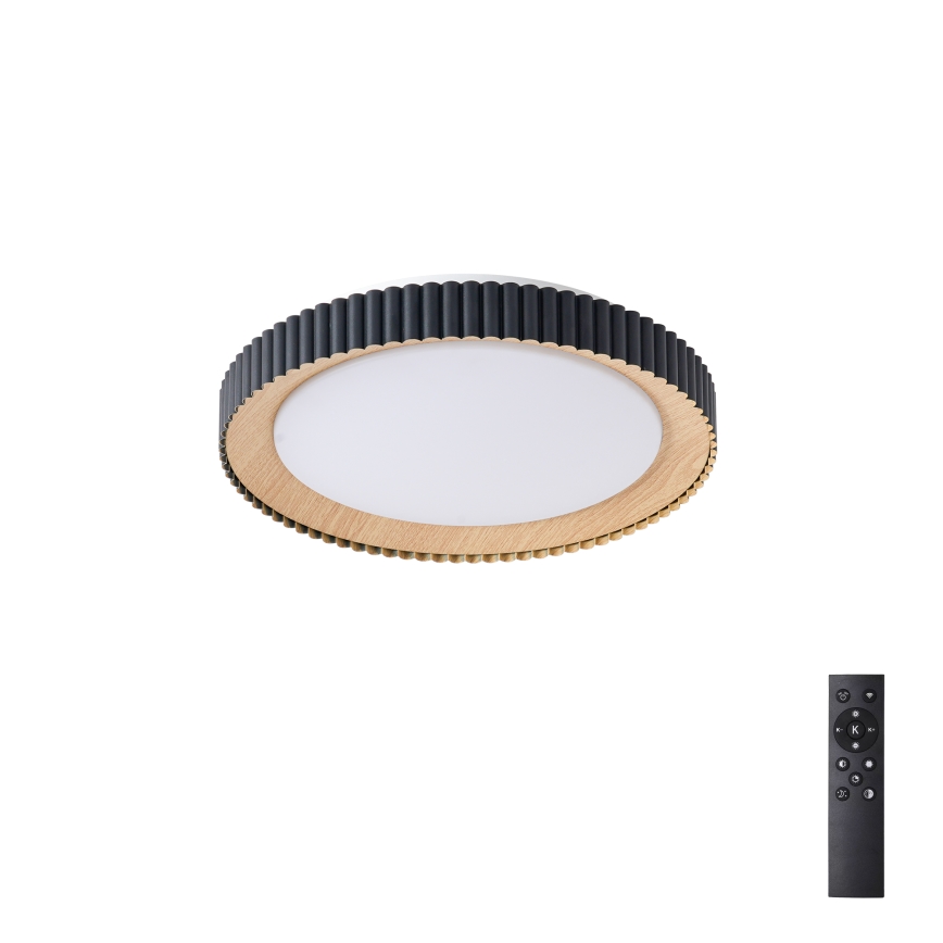 Brilagi - NEXO Dimmable LED Ceiling Light LED/48W/230V 3000-6000K Black diam. 43 cm + Remote Control