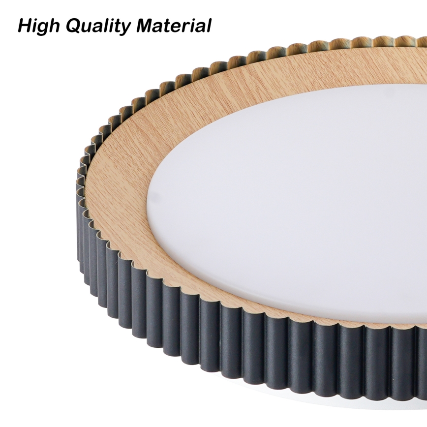 Brilagi - NEXO Dimmable LED Ceiling Light LED/48W/230V 3000-6000K Black diam. 43 cm + Remote Control