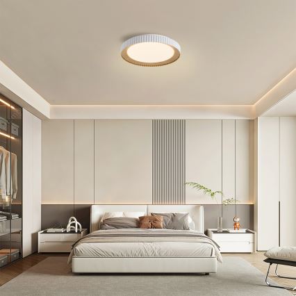 Brilagi - Dimmable LED Ceiling Light NEXO LED/48W/230V 3000-6000K White Ø 43 cm + Remote Control