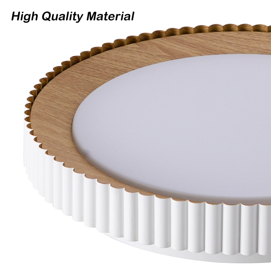 Brilagi - Dimmable LED Ceiling Light NEXO LED/48W/230V 3000-6000K White Ø 43 cm + Remote Control