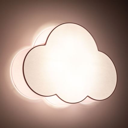 Brilagi - NIMBUS Kids' Ceiling Light 4x E27 / 15W / 230V, Pink