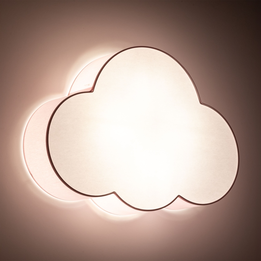 Brilagi - NIMBUS Kids' Ceiling Light 4x E27 / 15W / 230V, Pink