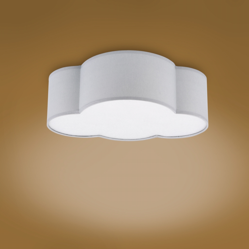 Brilagi - NIMBUS MINI Kids' ceiling light 2xE27/15W/230V grey