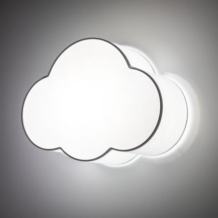 Brilagi - NIMBUS MINI Kids' ceiling light 2xE27/15W/230V grey
