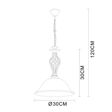 Brilagi - NOSTALGIA Chain Chandelier 1xE27/60W/230V