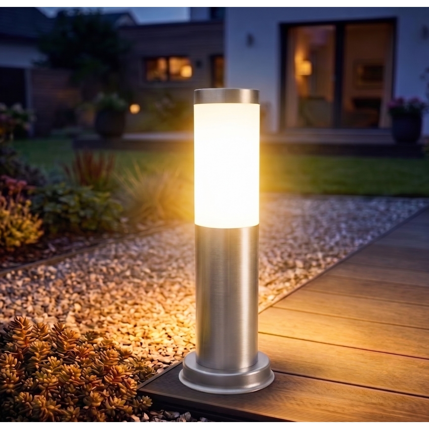 Brilagi - NOVA Outdoor lamp 1xE27/15W/230V 40 cm IP44 matte chrome