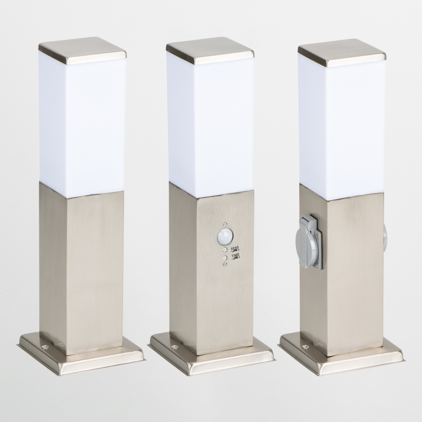 BRILAGI - NOVA Outdoor Lamp 1xE27/15W/230V 40 cm IP44 Matte Chrome