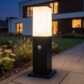 Brilagi - NOVA Outdoor Lamp with Sensor 1x E27/15W/230V, 40 cm, IP44, Black