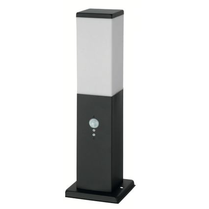 Brilagi - NOVA Outdoor Lamp with Sensor 1x E27/15W/230V, 40 cm, IP44, Black