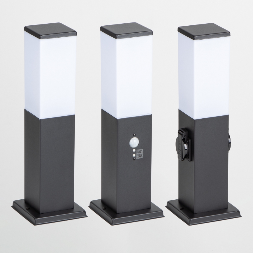 BRILAGI - NOVA Outdoor Lamp with Sensor 1x E27/15W/230V, 40 cm, IP44, Black