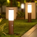 Brilagi - NOVA Outdoor Lamp with Sensor 1x E27/15W/230V, 40 cm, IP44, Brown