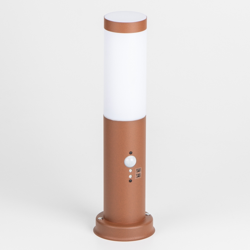 BRILAGI - NOVA Outdoor Lamp with Sensor 1x E27/15W/230V, 40 cm, IP44, Brown