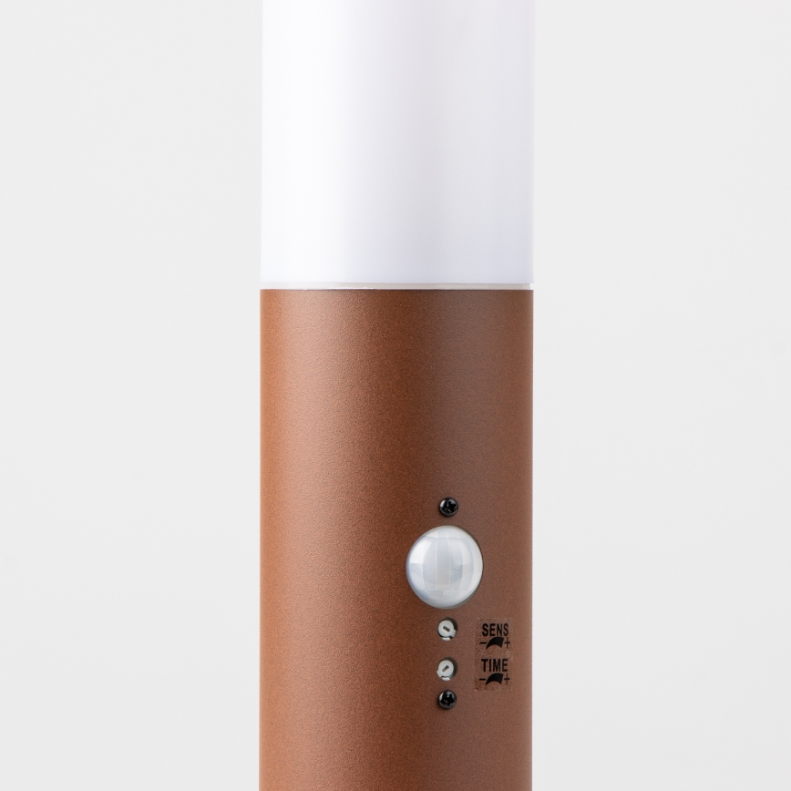 BRILAGI - NOVA Outdoor Lamp with Sensor 1x E27/15W/230V, 40 cm, IP44, Brown
