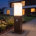 Brilagi - NOVA Outdoor Lamp with Sensor 1xE27/15W/230V 40 cm IP44 Brown
