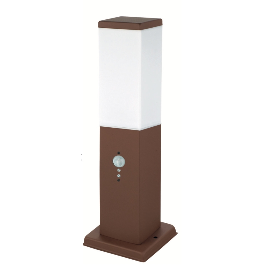 Brilagi - NOVA Outdoor Lamp with Sensor 1xE27/15W/230V 40 cm IP44 Brown
