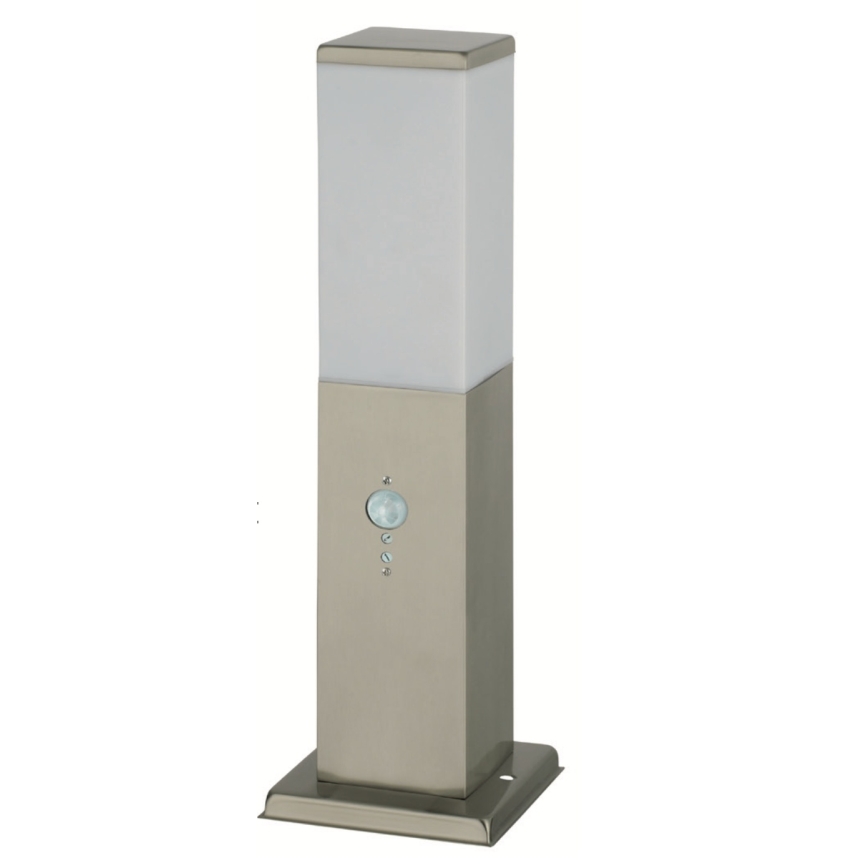 Brilagi - NOVA Outdoor Sensor Lamp 1xE27/15W/230V 40 cm IP44 Matte Chrome