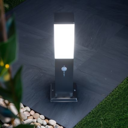 BRILAGI - NOVA Outdoor Sensor Lamp 1xE27/15W/230V 40 cm IP44 Matte Chrome