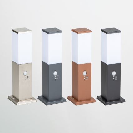 BRILAGI - NOVA Outdoor Sensor Lamp 1xE27/15W/230V 40 cm IP44 Matte Chrome