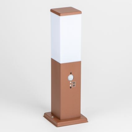 BRILAGI - NOVA Outdoor Sensor Lamp 1×E27/15W/230V, 40 cm, IP44, Brown
