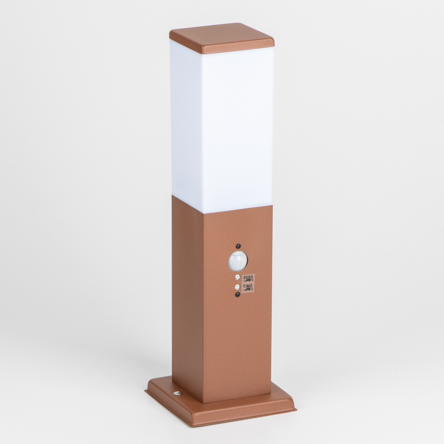 BRILAGI - NOVA Outdoor Sensor Lamp 1×E27/15W/230V, 40 cm, IP44, Brown