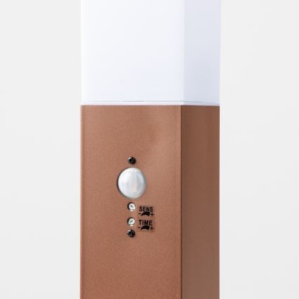 BRILAGI - NOVA Outdoor Sensor Lamp 1×E27/15W/230V, 40 cm, IP44, Brown