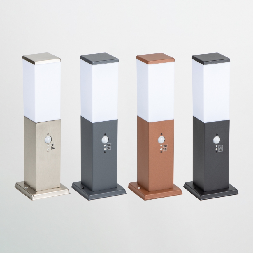 BRILAGI - NOVA Outdoor Sensor Lamp 1×E27/15W/230V, 40 cm, IP44, Brown