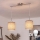 Brilagi - NUBILA cable-suspended LED chandelier 2xE27/60W/230V brown
