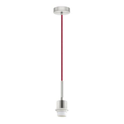Brilagi - NUBILA cable-suspended LED pendant 1xE27/60W/230V, dia. 14 cm, red/anthracite
