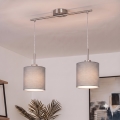 Brilagi - NUBILA Cable-Suspended LED Pendant, 2x E27/60W/230V, Light Grey
