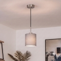 Brilagi - NUBILA Cable‑Suspended LED Pendant, 1x E27/60W/230V, Ø 14 cm, Black/Light Grey