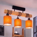 BRILAGI - NUBILA Flush-Mount Chandelier 3xE27/60W/230V, Pine/Orange