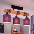 BRILAGI - NUBILA Flush-Mounted Chandelier 3xE27/60W/230V Pine/Purple