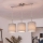 Brilagi - NUBILA LED cable-hung chandelier 3xE27/60W/230V gray