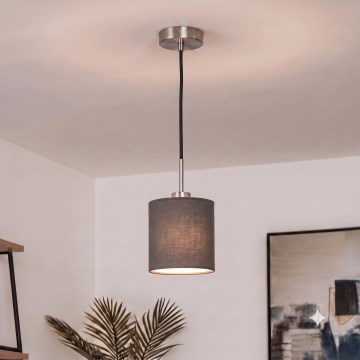 Brilagi - NUBILA LED cable pendant, 1x E27 (max. 60W) / 230V, Ø 14 cm, black/anthracite