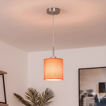 Brilagi - NUBILA LED cable pendant, 1xE27/60W/230V, dia. 14 cm, orange