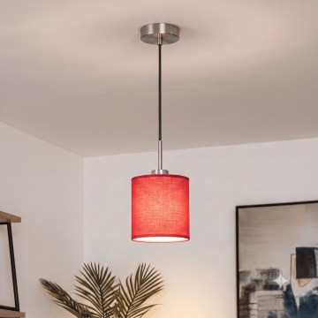 Brilagi - NUBILA LED cable pendant 1xE27/60W/230V Ø 14 cm black/red