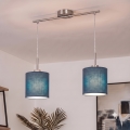Brilagi - NUBILA LED cable pendant 2xE27/60W/230V dark blue
