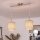 Brilagi - NUBILA LED Cable Pendant 2xE27/60W/230V, Light Brown