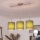 Brilagi - NUBILA LED Cable Pendant 3xE27/60W/230V Green