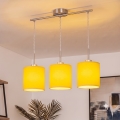 Brilagi - NUBILA LED cable pendant 3xE27/60W/230V, yellow