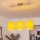 Brilagi - NUBILA LED cable pendant 3xE27/60W/230V, yellow