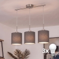 Brilagi - NUBILA LED cable pendant lamp 3xE27/60W/230V anthracite